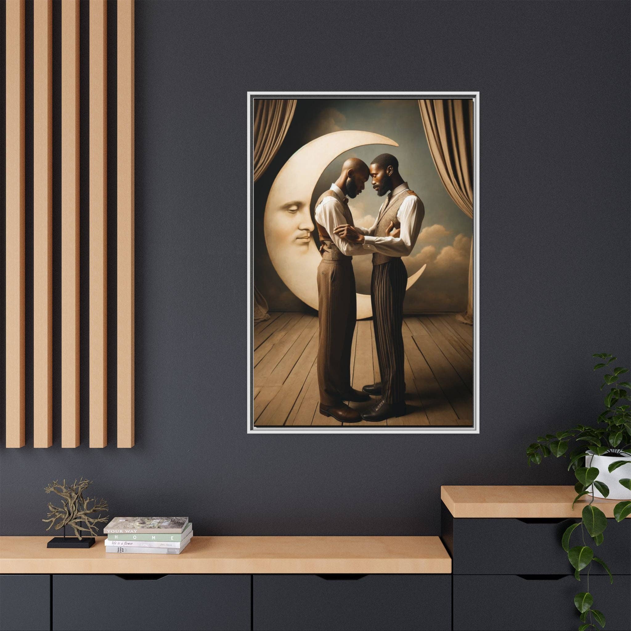 Walt & Pete - Wholesale Art Print - Missing Art Studies - Man In The Moon 00247