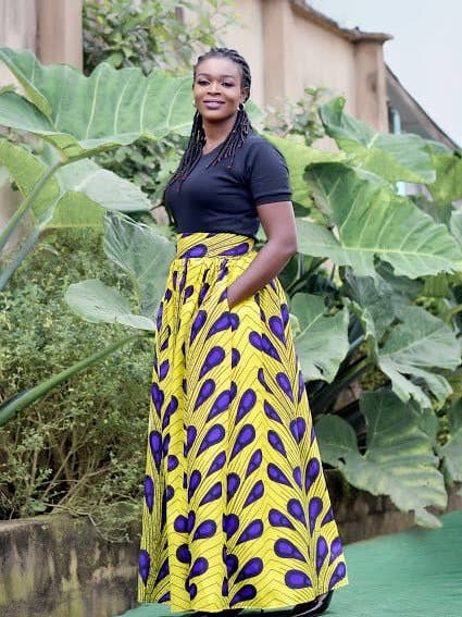 Tonye African Print Maxi Skirt for wholesale by Nora's Needle