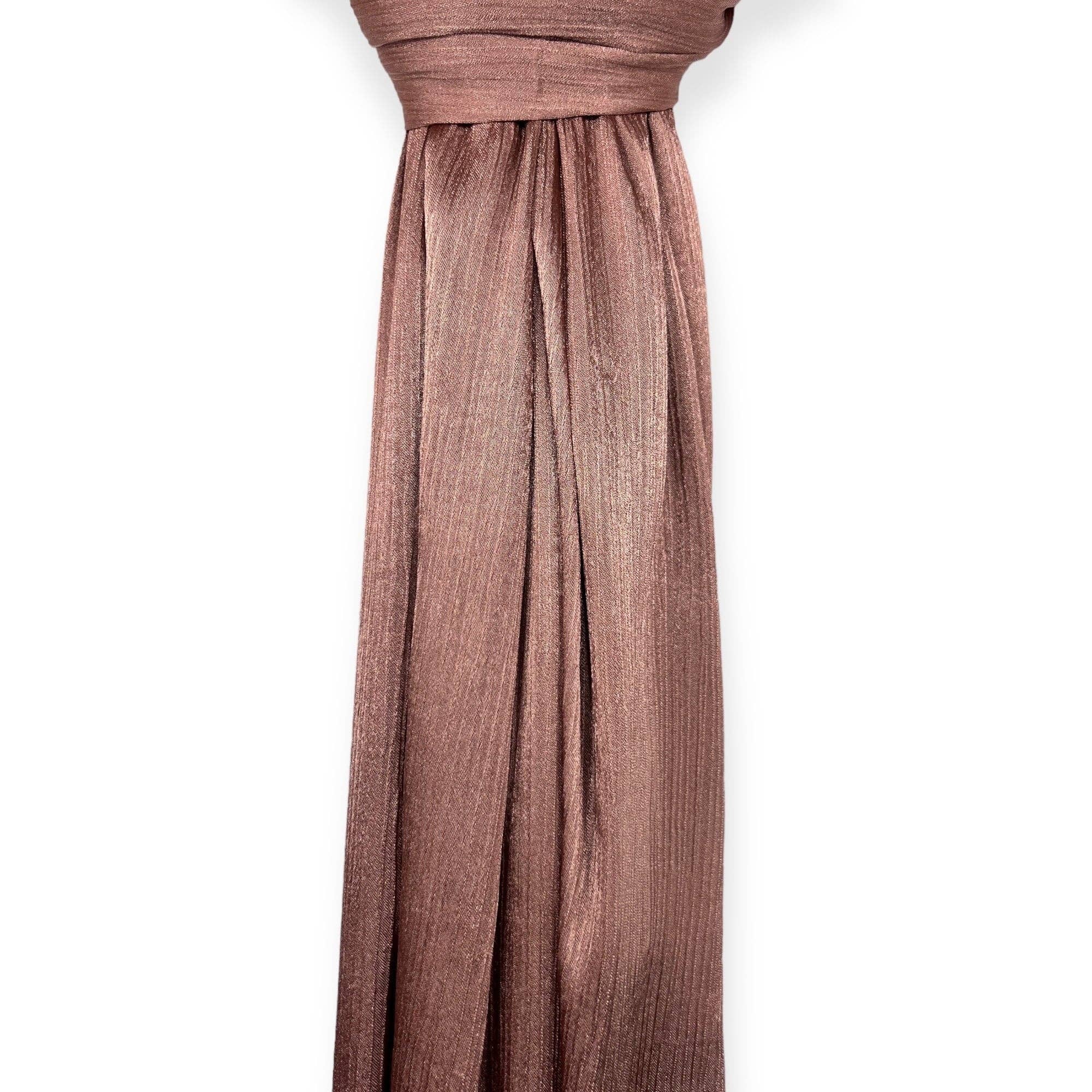 Lili Scarves (US Duty Free) - Vente Écharpe – femme - Foulard voile uni côtelé à éclat brillant6