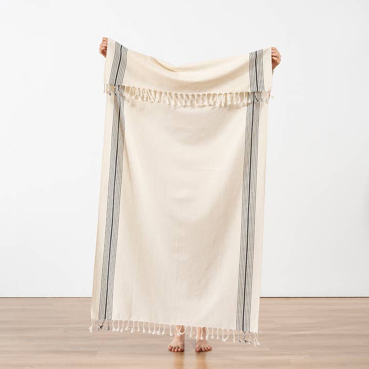 Paola Strandhandduk Lätt Vertikal Rand Bohemisk Boho för wholesale av Kikoya