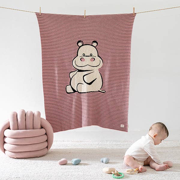 Pink Lemonade – Großhandel Bettdecke – Kind & Baby – Happy Hippo Bio-Baumwoll-Babydecke0
