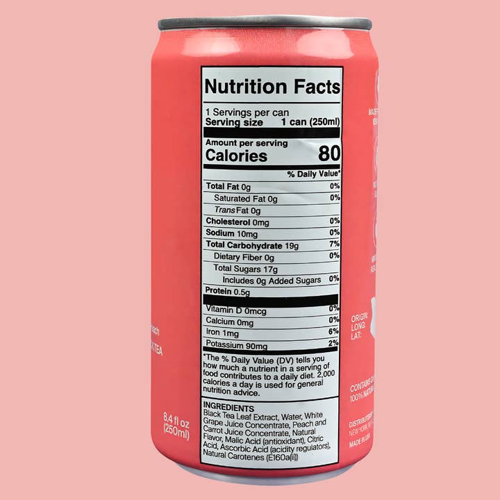 Bahari Teas - Vente Thé glacé - Boisson en conserve au thé noir glacé du Kenya - Pêche5