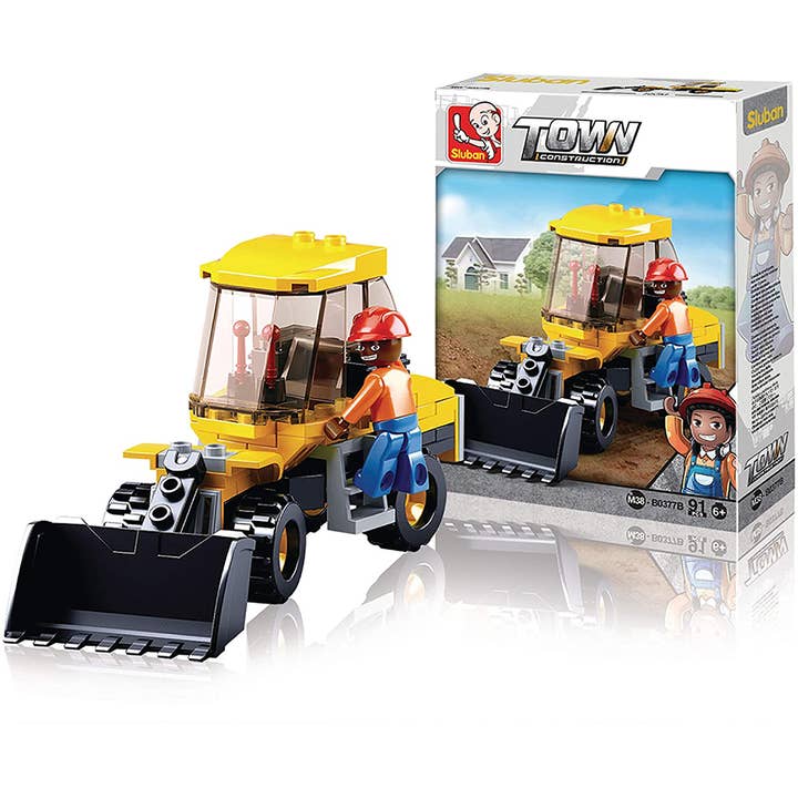 Texas Toy Distribution – Großhandel Verkaufsdisplay – Kind & Baby – 4-in-1 Bau-Traxcavator Baustein-Display-Set4