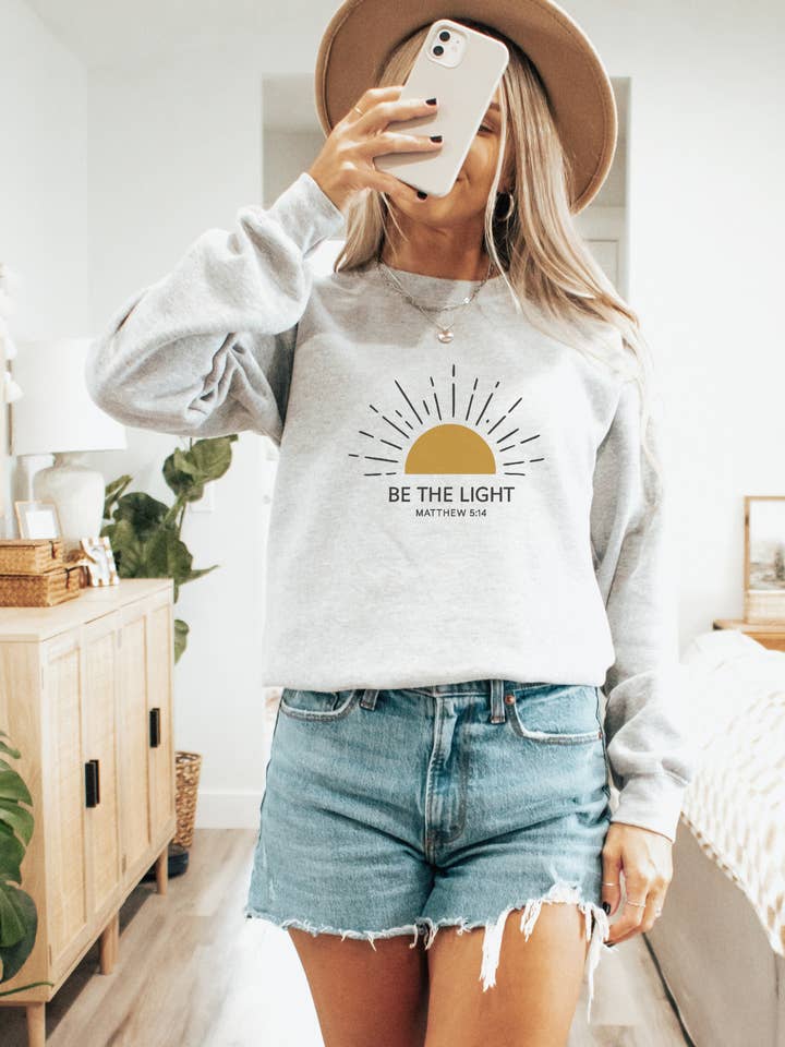 Be the Light Crewneck Sweatshirt and other Purchase Wholesale be the light. Free Returns & Net 60 Terms on Faire trending on Faire.
