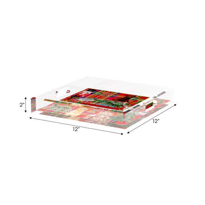 Nicolette Mayer Collection - Wholesale Decorative Tray - Ultimate Christmas Acrylic Square Decorative Tray26