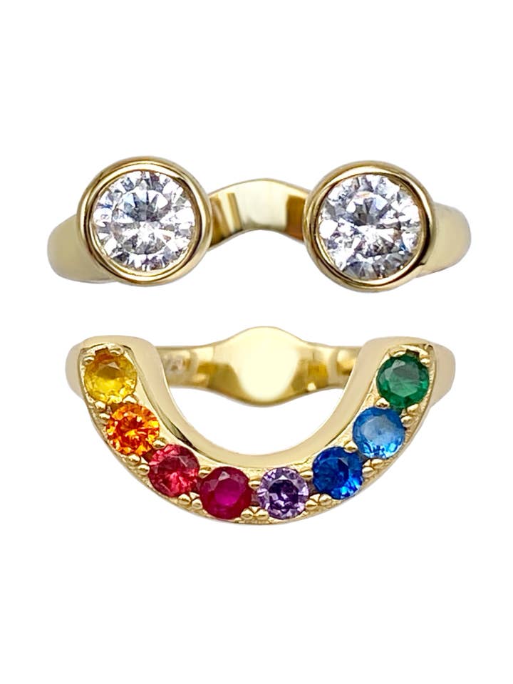 Arcobaleno - Set di Anelli dell'Umore per la vendita all'ingrosso da parte di Riice