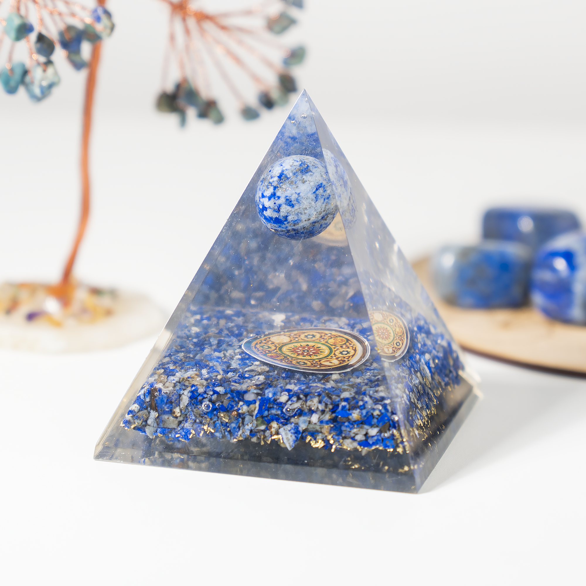 Soothing Crystals – wholesale Spiritual stone/crystal – Orgone Pyramid | Lapis Lazuli | Crystal Energy Pyramid1
