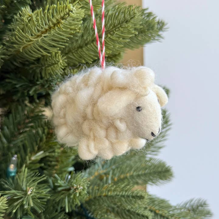 Ornaments 4 Orphans - Wholesale Ornament - Sheep Felt Wool Christmas Ornament3