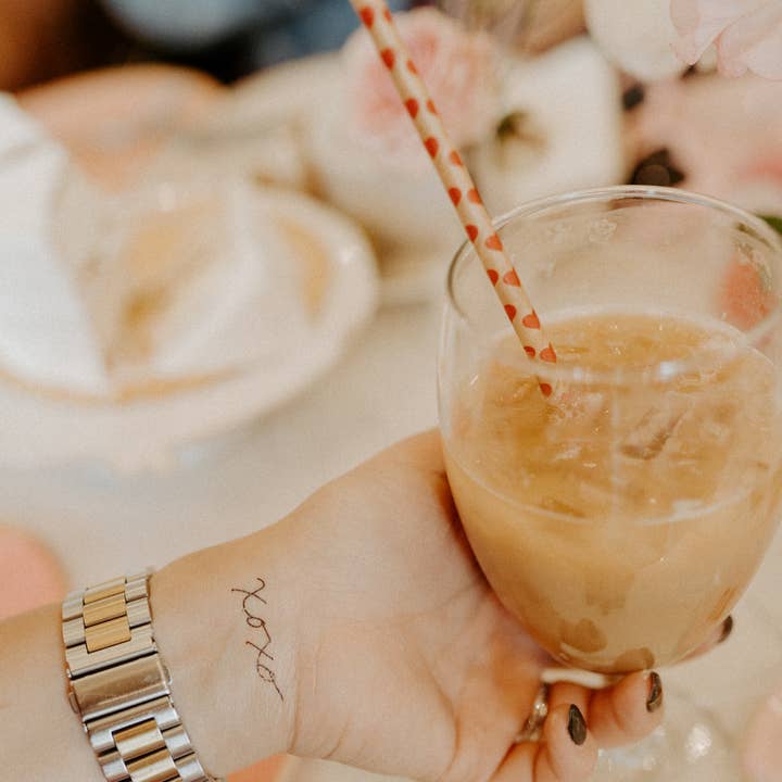 XoXo Calligraphie Tatouage Temporaire | Saint-Valentin, Galentine, Fête pour la vente par Words for a Season