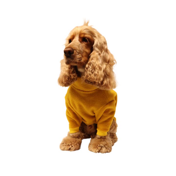 Distinguish Me - Wholesale Pet Sweater - Dog - Handmade Fleece Dog Jumper | Yellow1