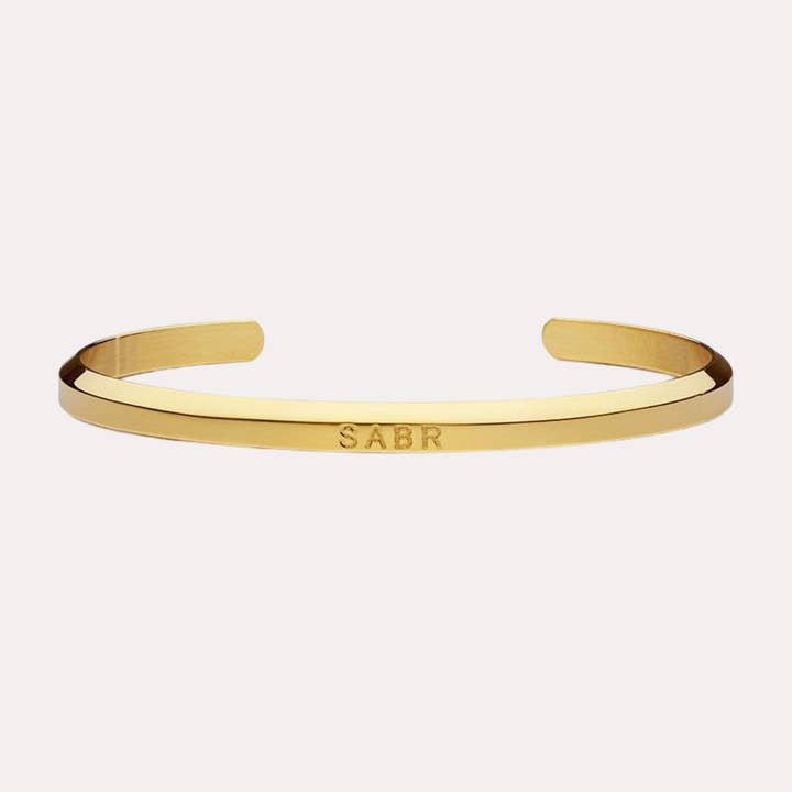Sabr Engraved Cuff Bracelet for wholesale by ZUDO