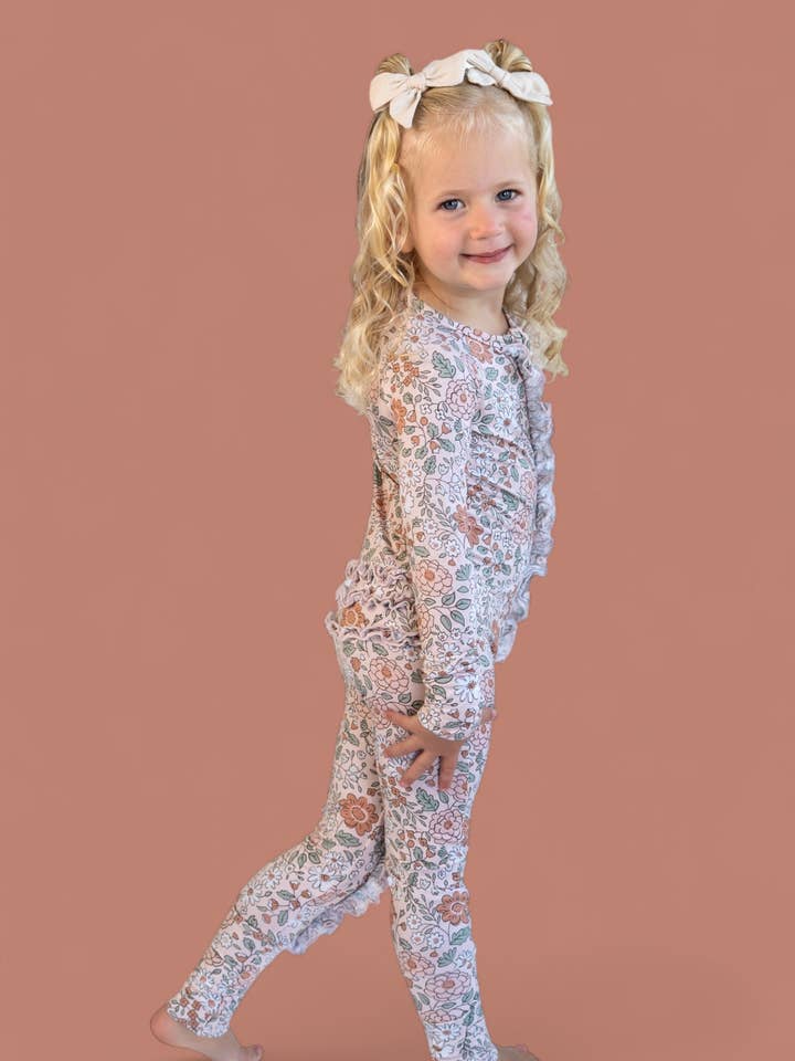Dream Big Little Co. - Wholesale Jumpsuit - Baby - AUTUMN BLOSSOM DREAM RUFFLE ROMPER18