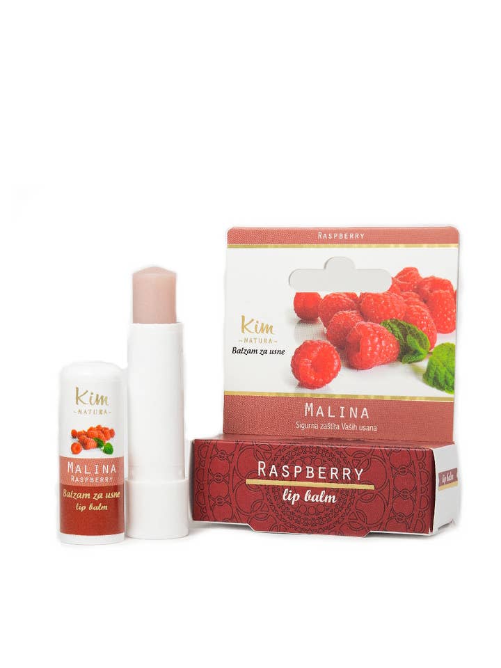 Baume à Lèvres Kim Natura à la Framboise 5 ml pour la vente par SferaNatura by INCI SRL