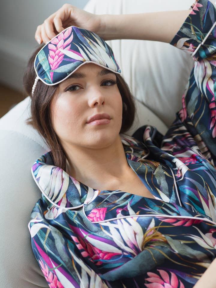 JARDIM BOTANICO SILK ROBE for wholesale by Atelier Noitē