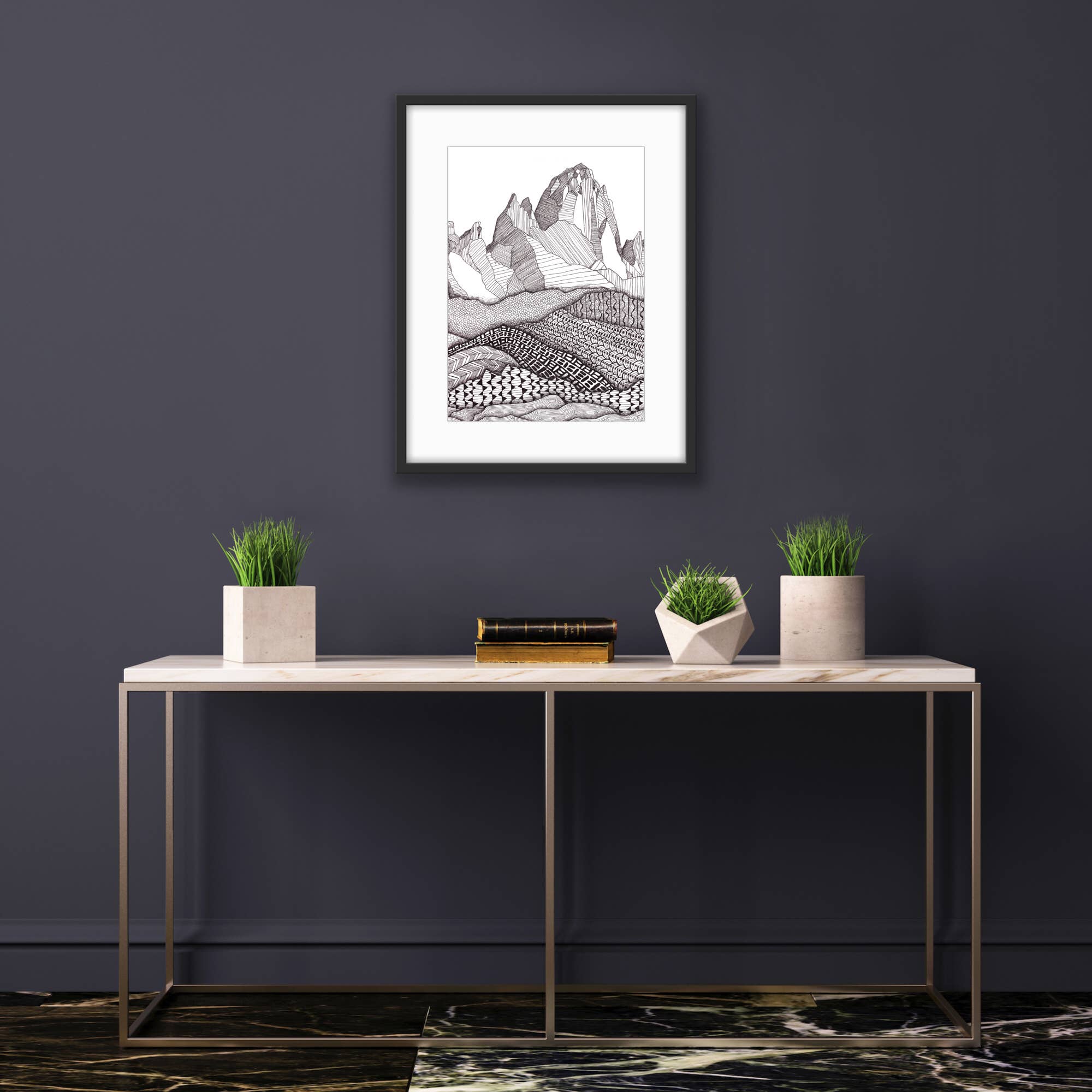 Laura K Maxwell - Wholesale Art Print - Patterns on Patagonia Art Print2