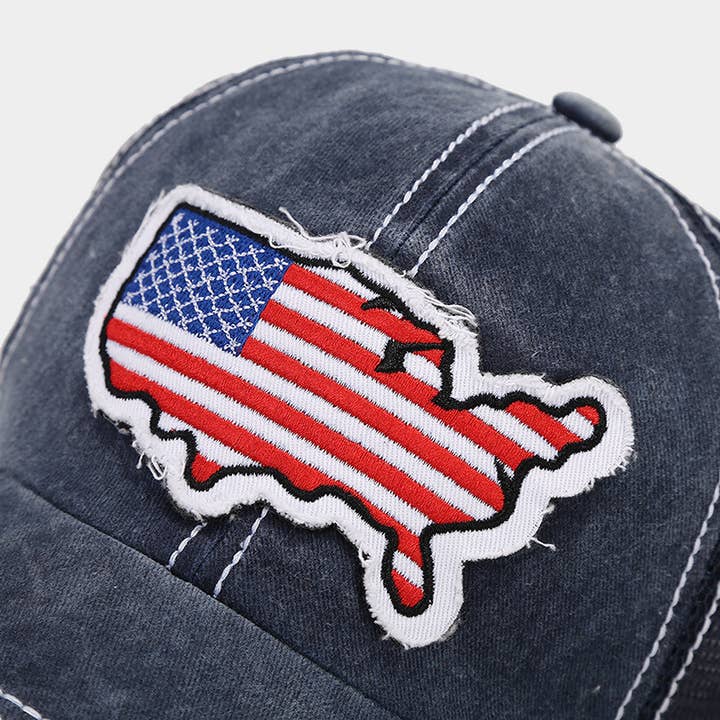 MKS America - Wholesale Baseball Cap - Unisex - July 4 Independence Day map flag baseball cap7