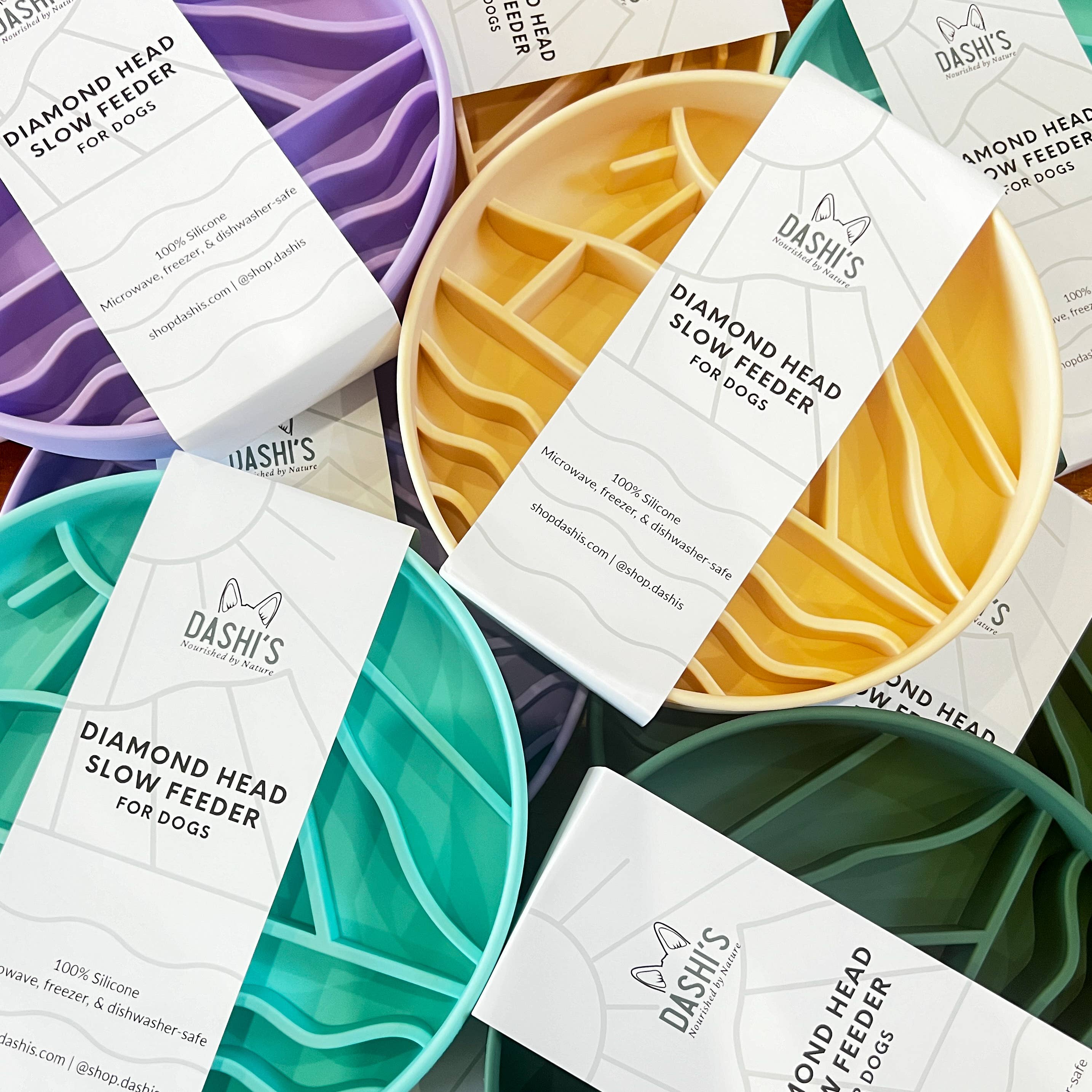 Dashi's - Wholesale Pet Bowl - Cat/Dog - Diamond Head Slow Feeder6