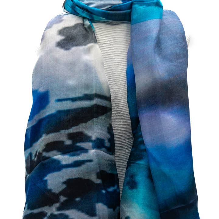 Shades silk scarf for wholesale by KLK