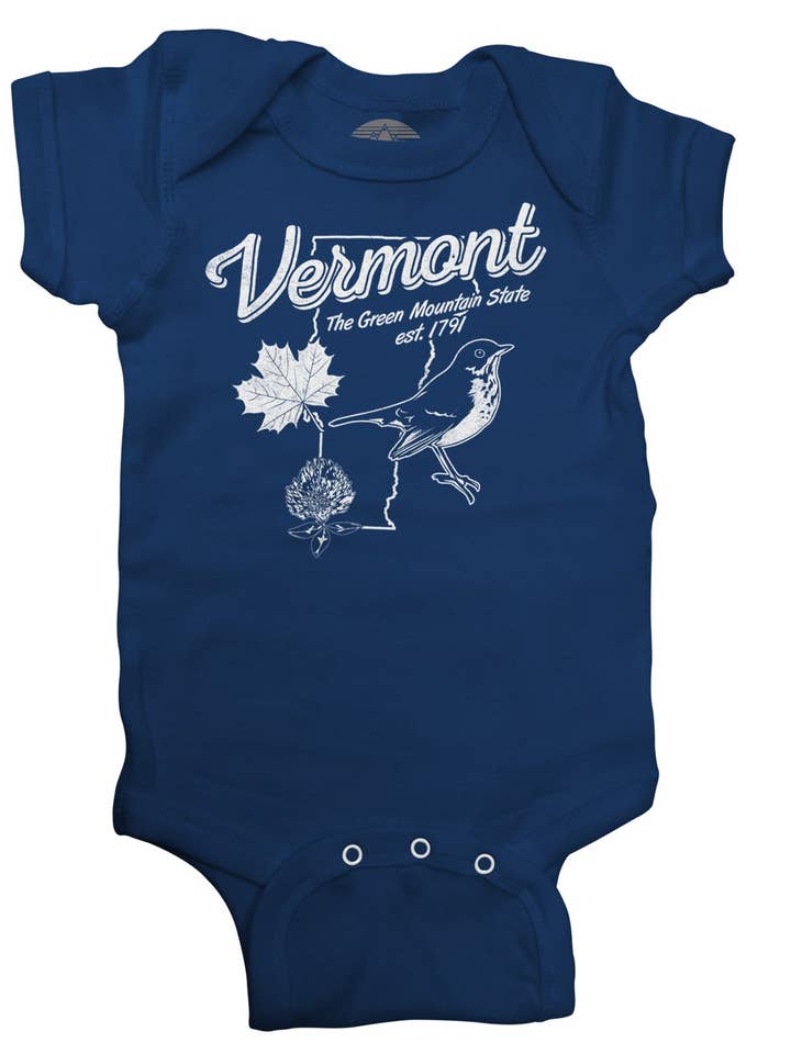 Vintage Vermont Infant Bodysuit - Unisex Fit for wholesale by Boredwalk