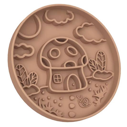 Apex Pet Products (Meaty Bubbles) - Wholesale Pet Food Mat - Dog - Meaty Licks Mushroom Cottage Slow Feeder – Mocha Brown1