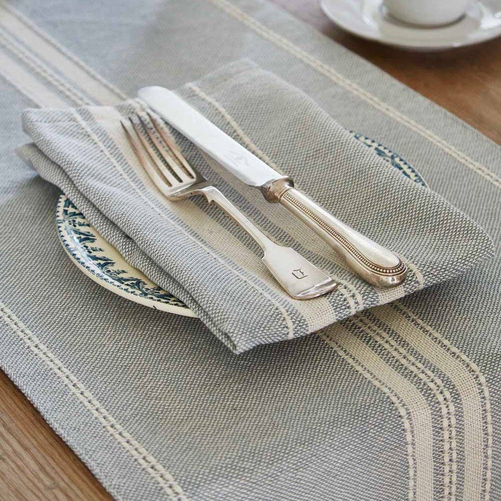 Weaver Green – wholesale Table runner – Marseille Duck-Egg Table Runner2