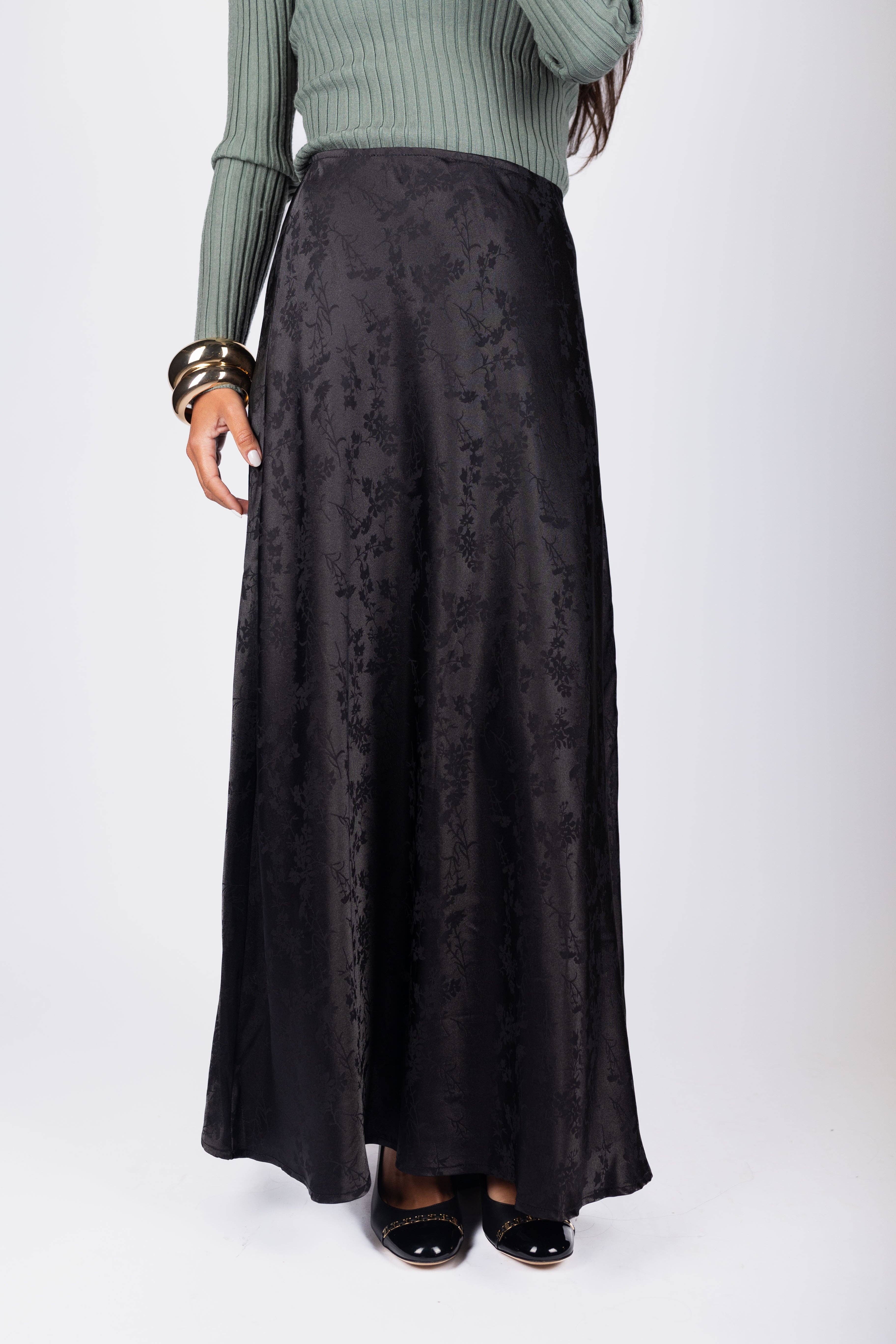 Yakira Bella - Venta al por mayor Falda - Mujer - Falda Lisa (Negra)0