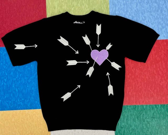 Astro Bettie - Wholesale Knit Sweater - Women's - Carefree Lavender Sweater  - Black2