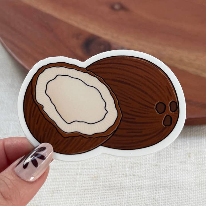 Coconut Sticker for wholesale by Big Moods