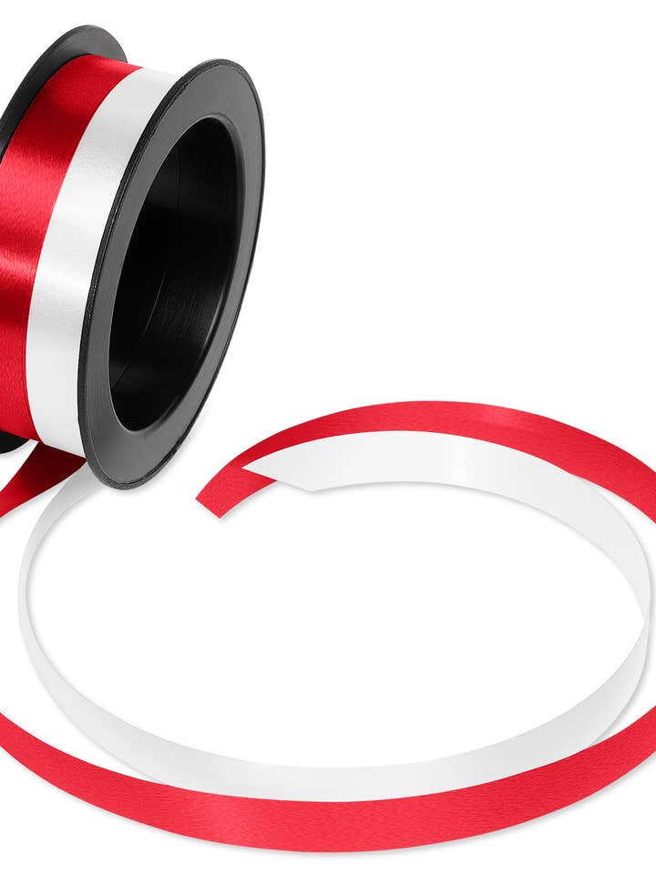 Curling Ribbon, Red White- Christmas for wholesale by DICKENS INC.