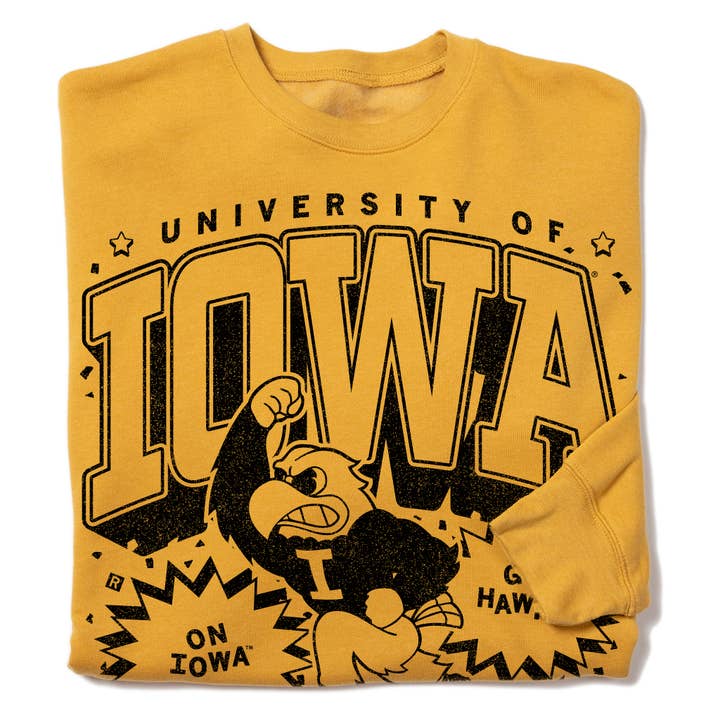 Hawkeyes Max Collegiate Crew Sweatshirt für den Großhandel von RAYGUN