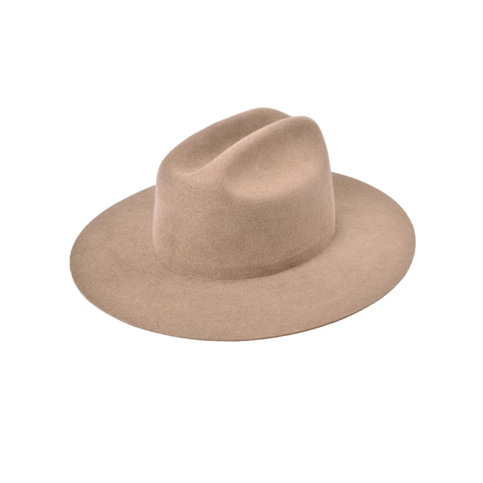 Wilder and Soul Wholesale Hats - Wholesale Fedora - Women's - The Quinn Cattlemen Wool Felt Hat - Khaki0