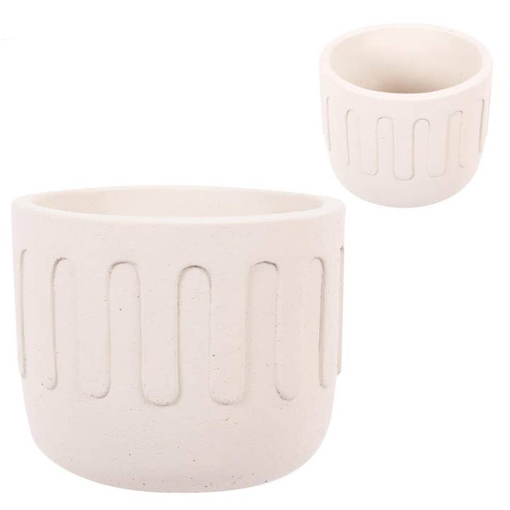 Truu Design - Wholesale Plant Pot - Stieg Concrete Planter, 7"D/6"D/5"D2