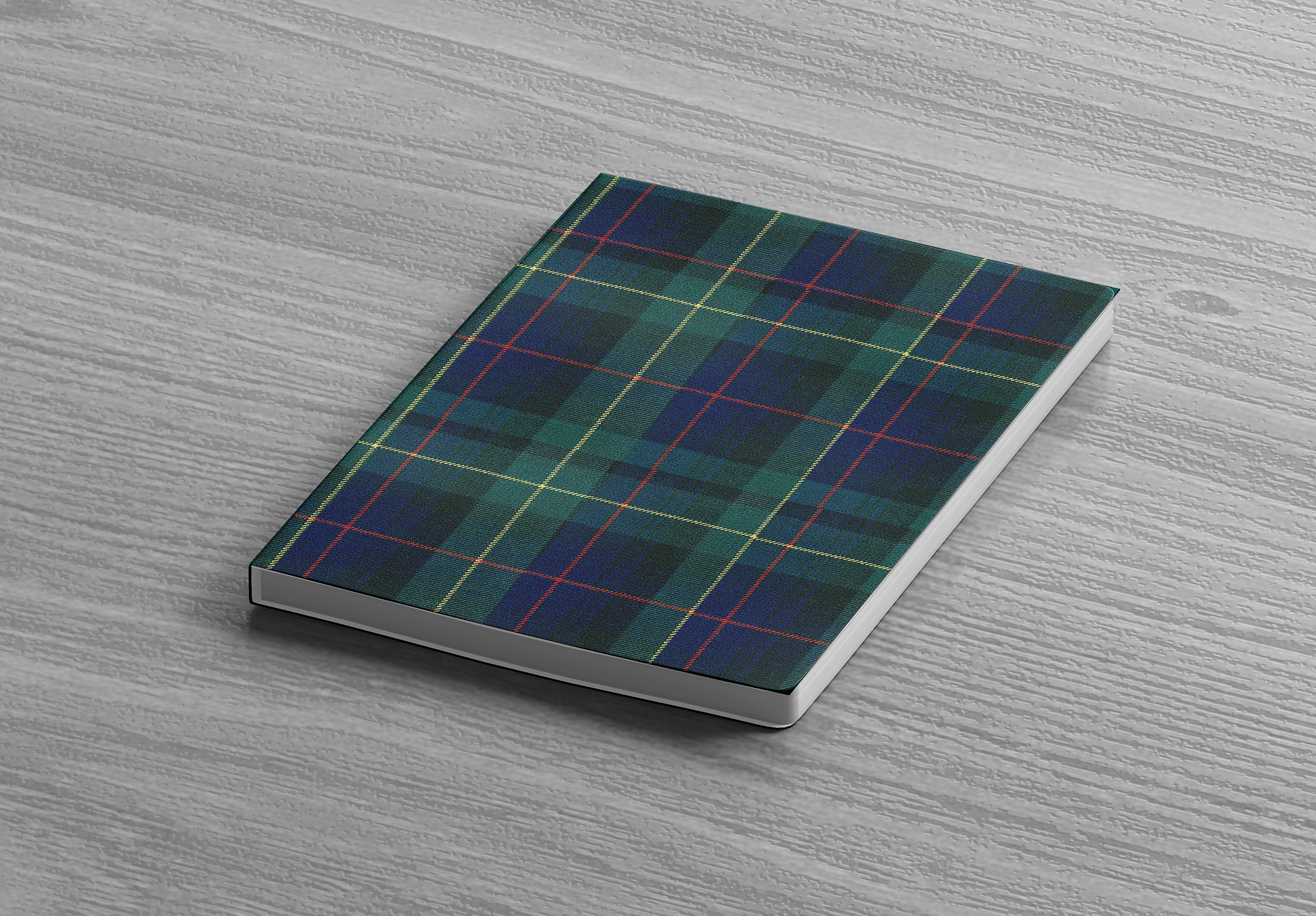 URBAN.ITY SRL - Vendita all'ingrosso Quaderni - Tartan A5 Notebook - DARK BLUE/GREEN SQUARES2