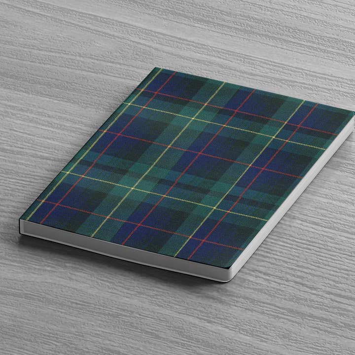 URBAN.ITY SRL - Vendita all'ingrosso Quaderni - Tartan A5 Notebook - DARK BLUE/GREEN SQUARES2