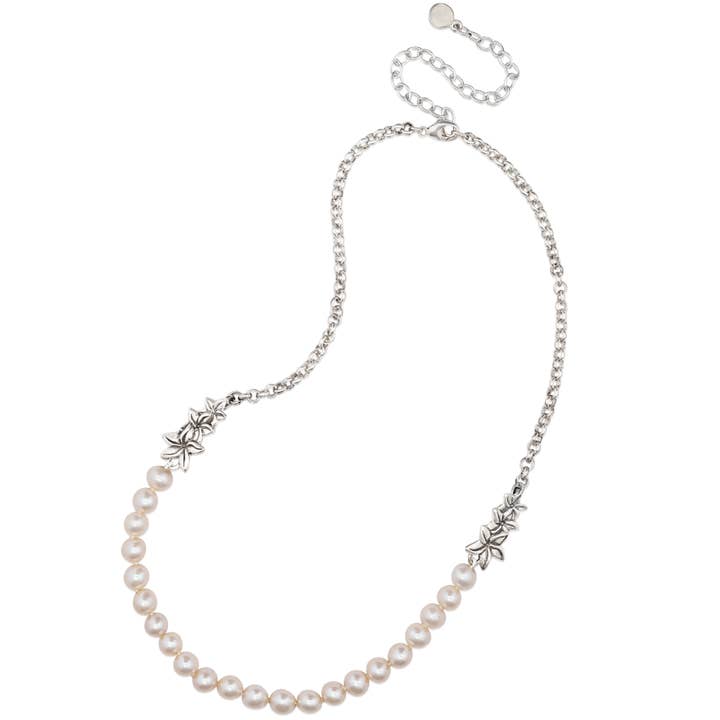Jasmine Flower Freshwater Pearl Necklace for wholesale by Mignon Faget