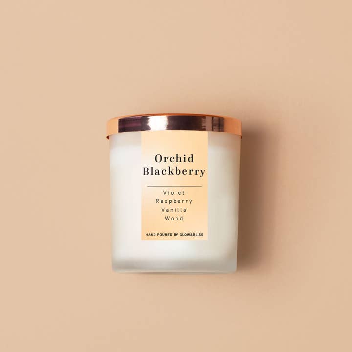Orchid Blackberry - 8oz Candle for wholesale by Glow & Bliss