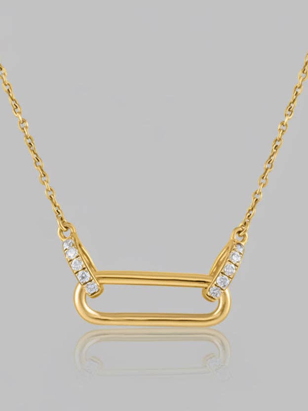 Linked Up Necklace for wholesale by Golden Hour xo