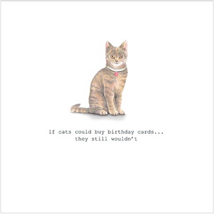 Greeting Card Birthday Cat for wholesale by Natural Partners Limited