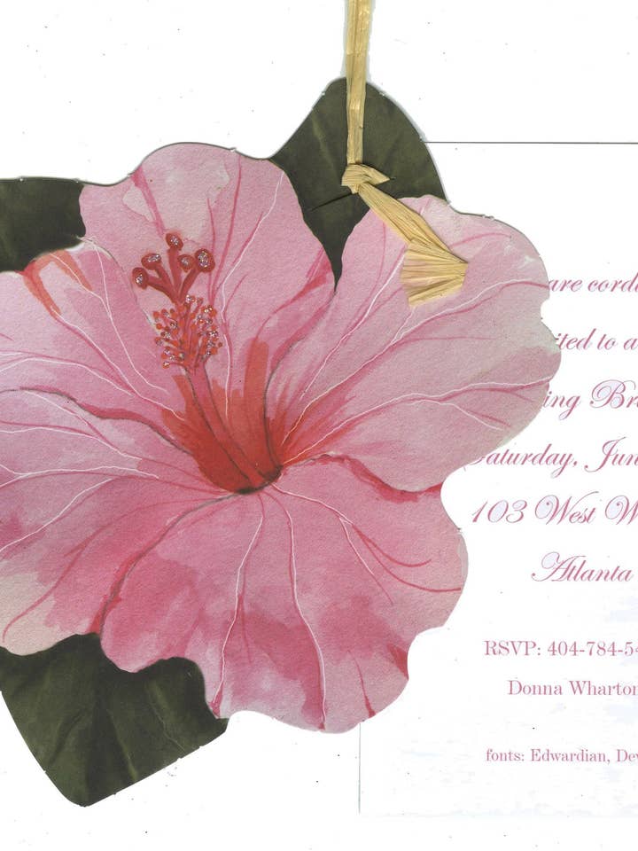 Invitations (AW1010W with Glitter for wholesale by Stevie Streck Designs