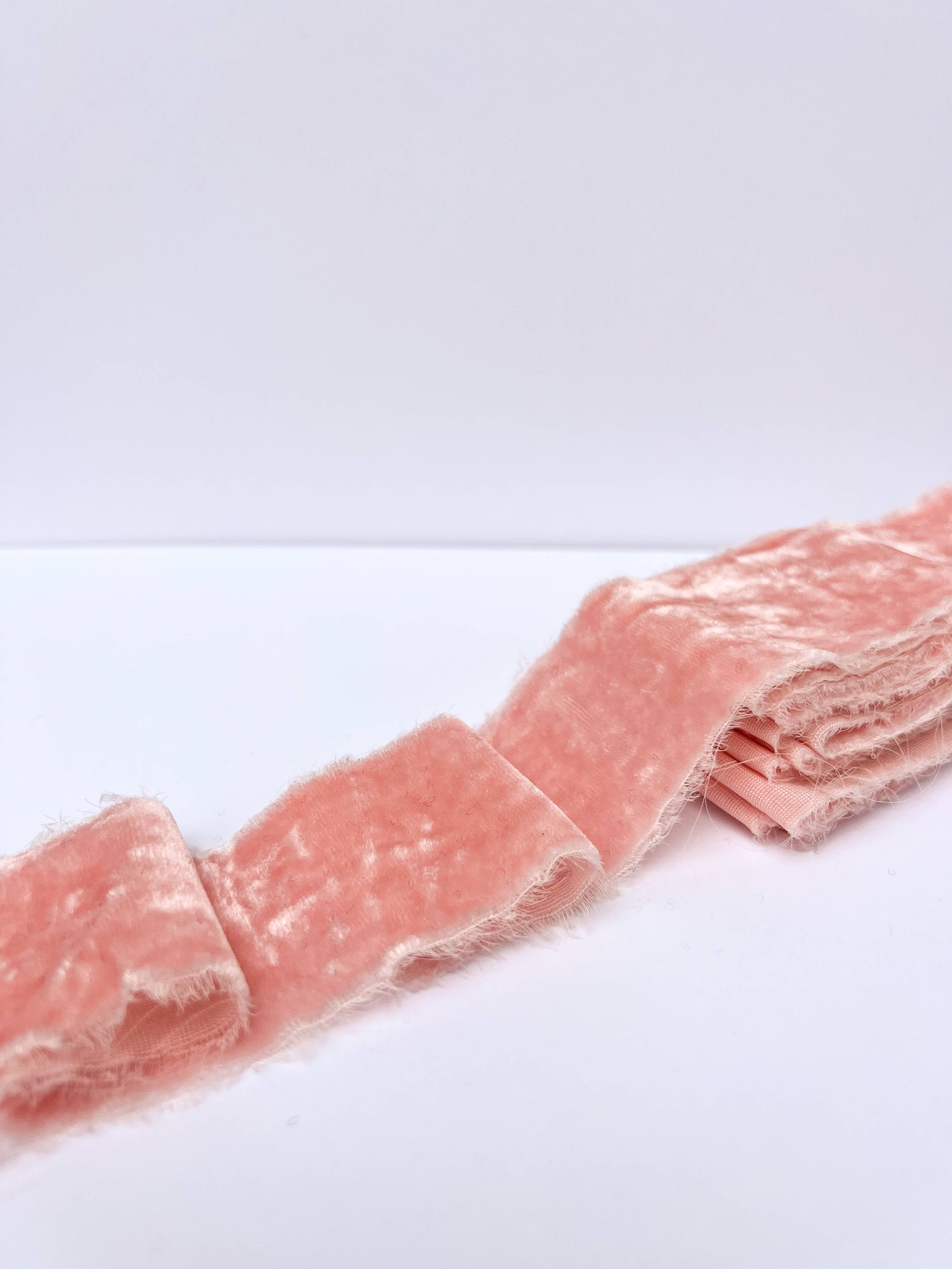 Trim & Twine - Wholesale Ribbon - Gift Wrapping - Bulk 2" Raw Edge Velvet Ribbon - 33 Colors13