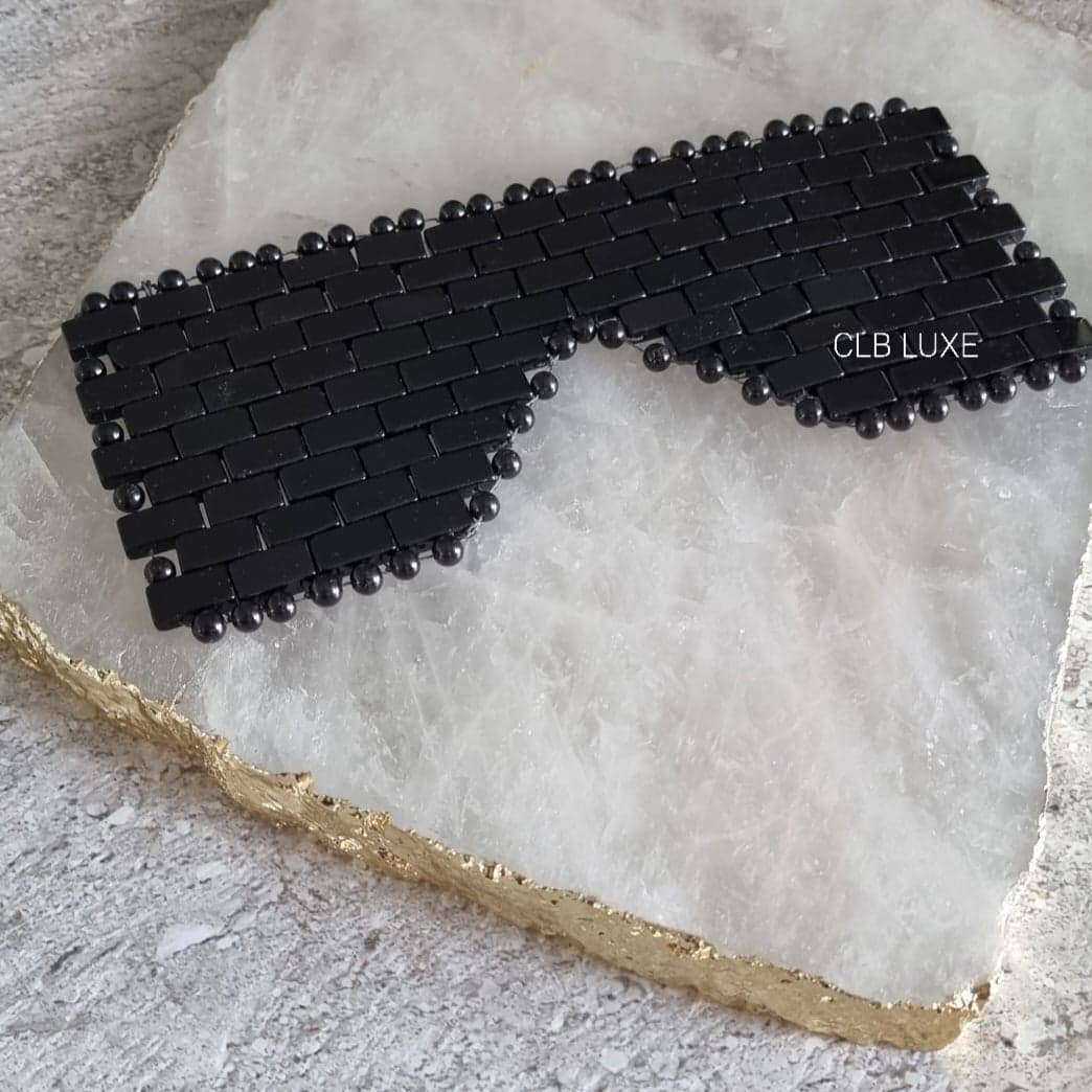 CLB LUXE - Wholesale Sleep/eye mask - Black Obsidian Eye Mask1