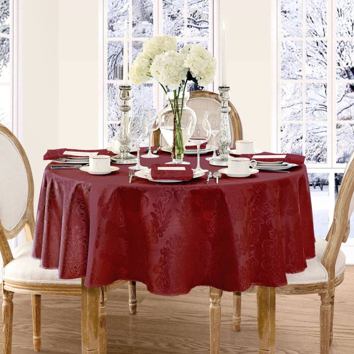 Threadmade Home - Wholesale Tablecloth - Barcelona Jacquard Damask Tablecloth9