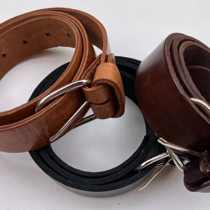 FBandCo – wholesale Belt – Unisex – Leather Belt, Chrome Buckle, Handcrafted2