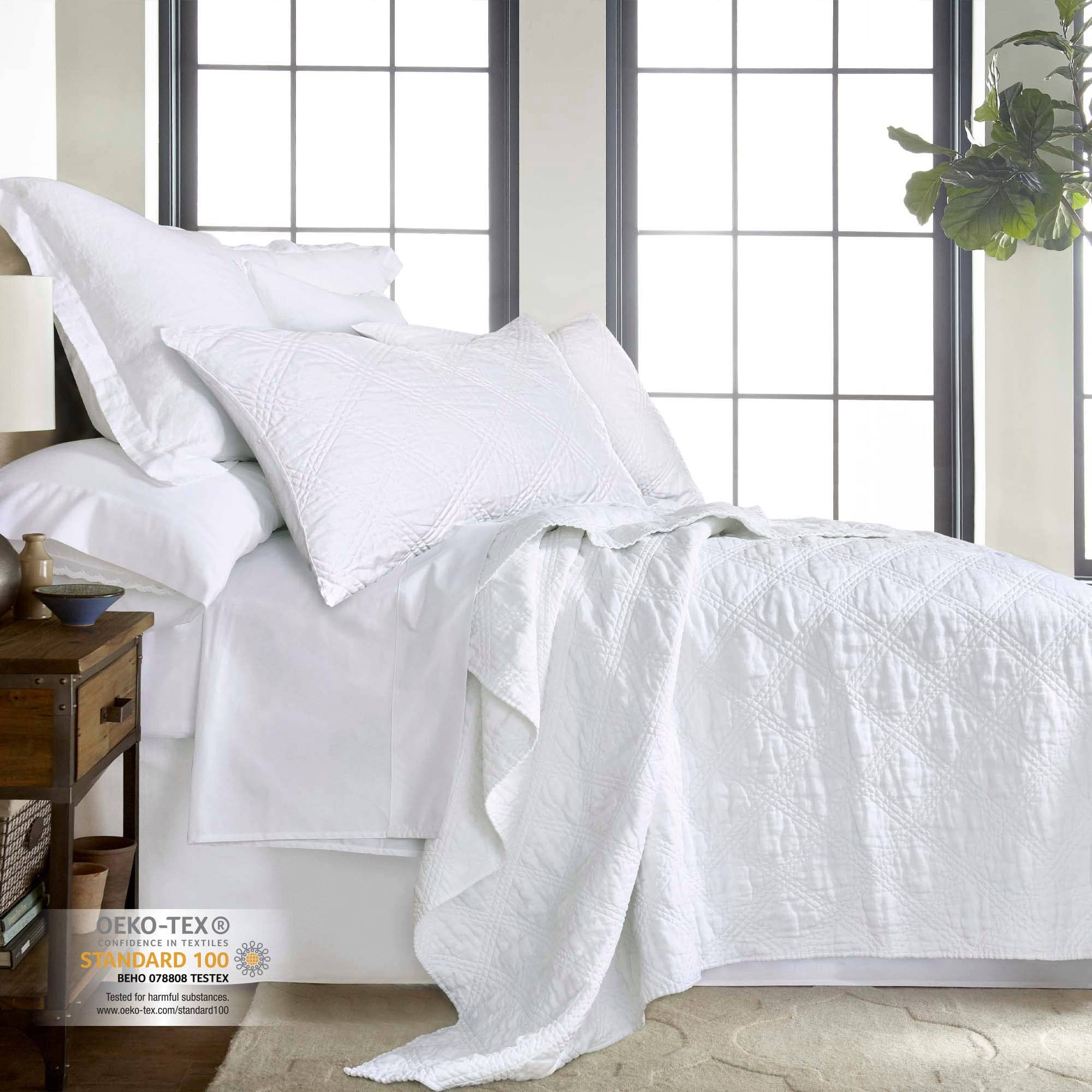 Levtex Home - Wholesale Bedding Pillowcase/Sham - Washed Linen Quilted Sham1