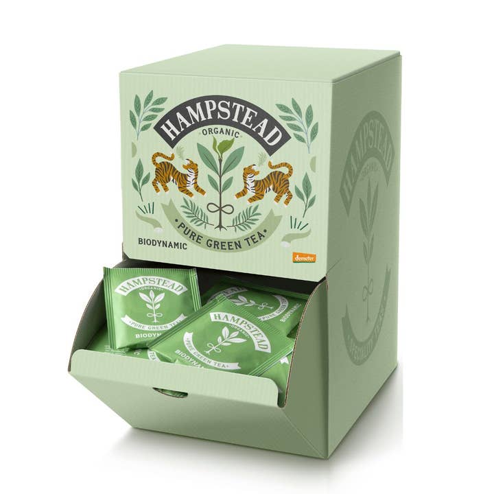 Organic and Biodynamic Green 250 Tea Bags - (Case - 3x250) for wholesale by Hampstead Tea