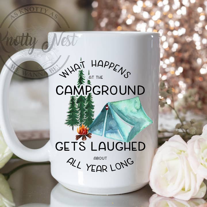 What happens at the campground gets laughed about year round for wholesale by Knotty Nest
