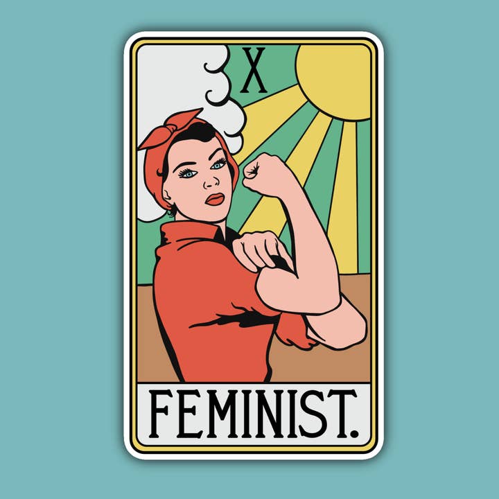Den feministiske Tarot Card Sticker for engroshandel hos Indigo Maiden