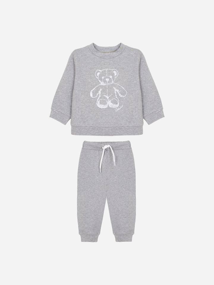 Patachou - Wholesale Activewear set – Kids - Boys light blue tracksuit with embroidery