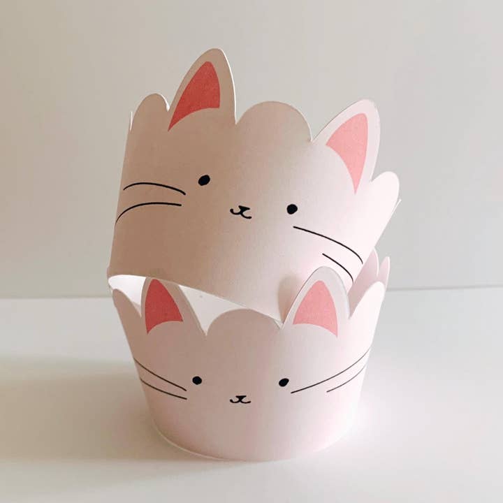Caissettes et moules à cupcakes pour chat pour décoration de fête d'anniversaire de chat pour la vente par Uncouth Coco