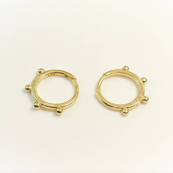 Diat - Wholesale Hoop Earrings - Ball Hoop Earrings1